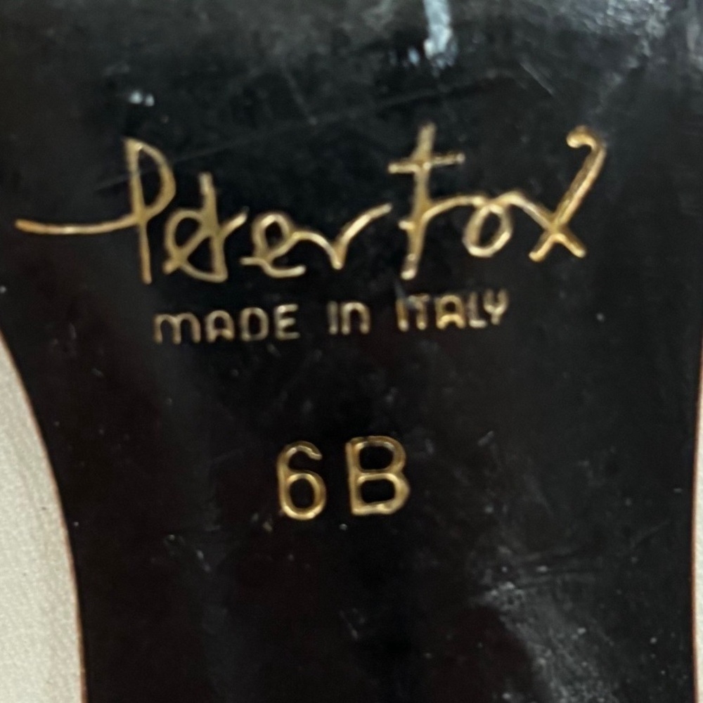 Vintage PETER FOX Elegant White High Heel Pumps, Size 6B - Picture 6 of 9